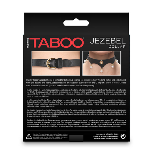 NS Hustler Taboo Collar Jezebel Black