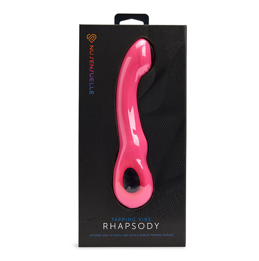 nü Sensuelle Rhapsody tapping vibrator with curved head and dual motors