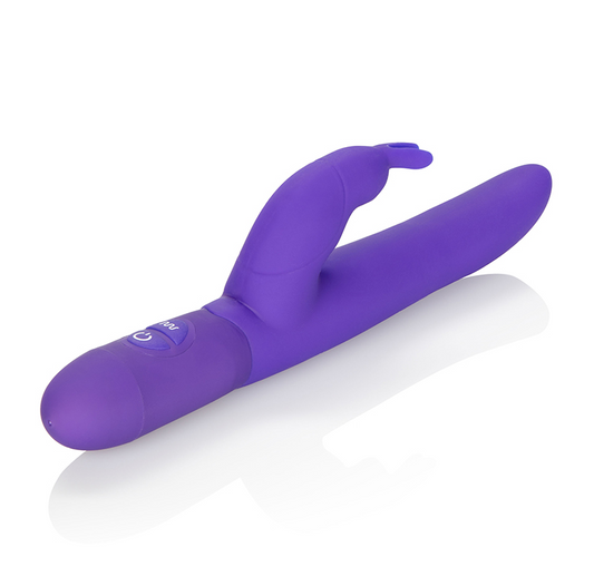 CalExotics Posh Bounding Bunny – Purple Slim Dual-Motor Vibrator with 10 Functions
