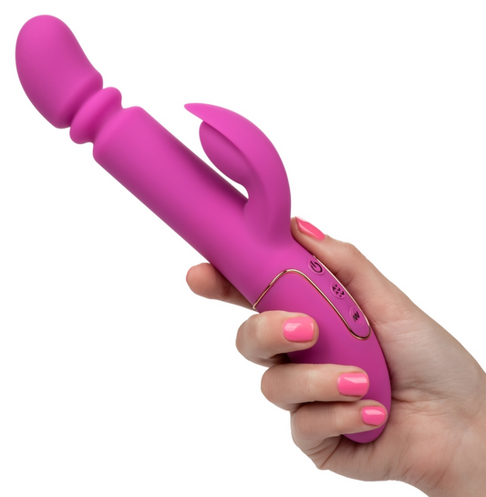 California Exotics Shameless Slim Player – Thrusting & Vibrating Silicone Dual Stimulator