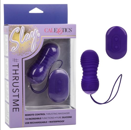 Slay ThrustMe compact vibrator with remote and silicone body