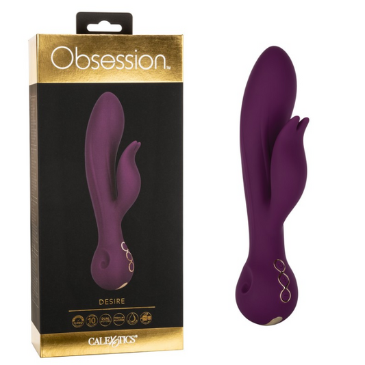 CalExotics Obsession Desire Rabbit Vibe – Curved Silicone Vibrator