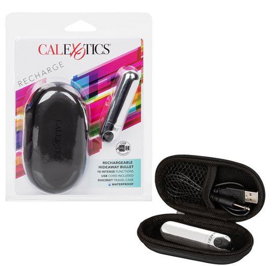 CalExotics Hideaway Bullet vibrator with discreet travel case