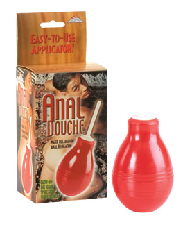 CalExotics Catalina Glow-in-the-Dark Anal Douche – Water-fillable reusable douche with glow nozzle and simple design