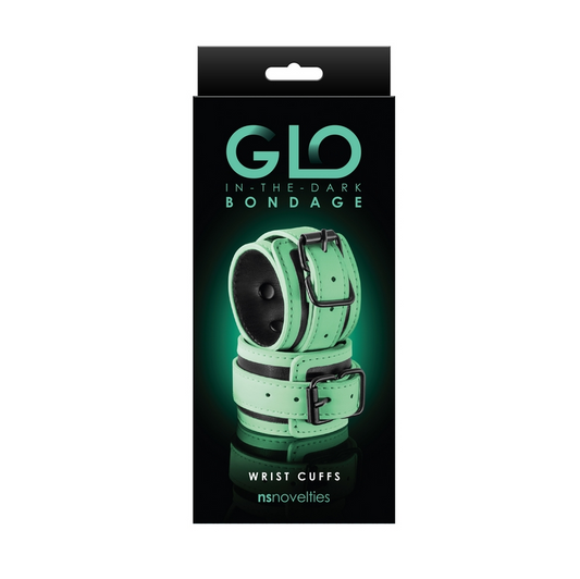 NS GLO Bondage Green Wrist Cuff