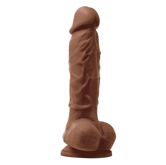 NS Colours 5″ Vibrating Dildo Brown