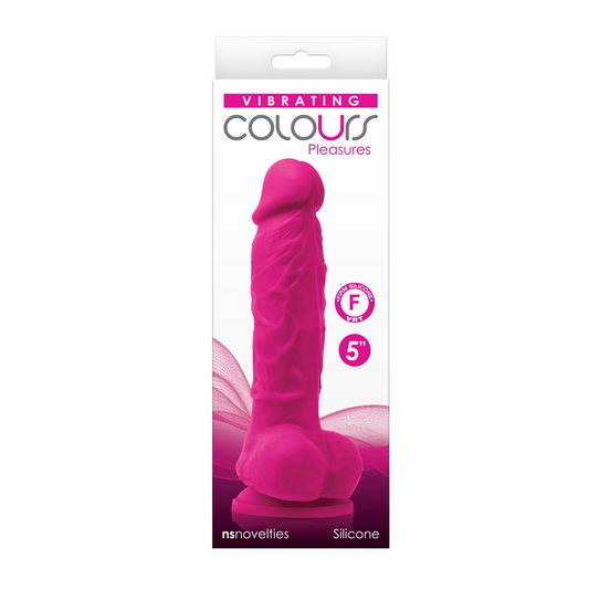 NS Colours 5″ Vibrating Dildo with suction cup base
