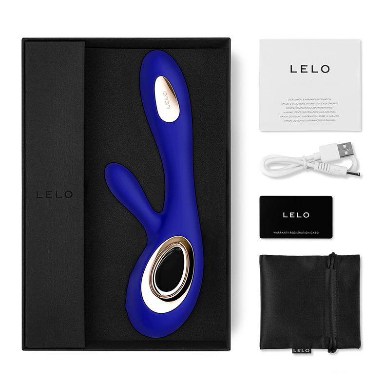 Lelo Soraya Wave Rabbit Vibrator - Midnight Blue