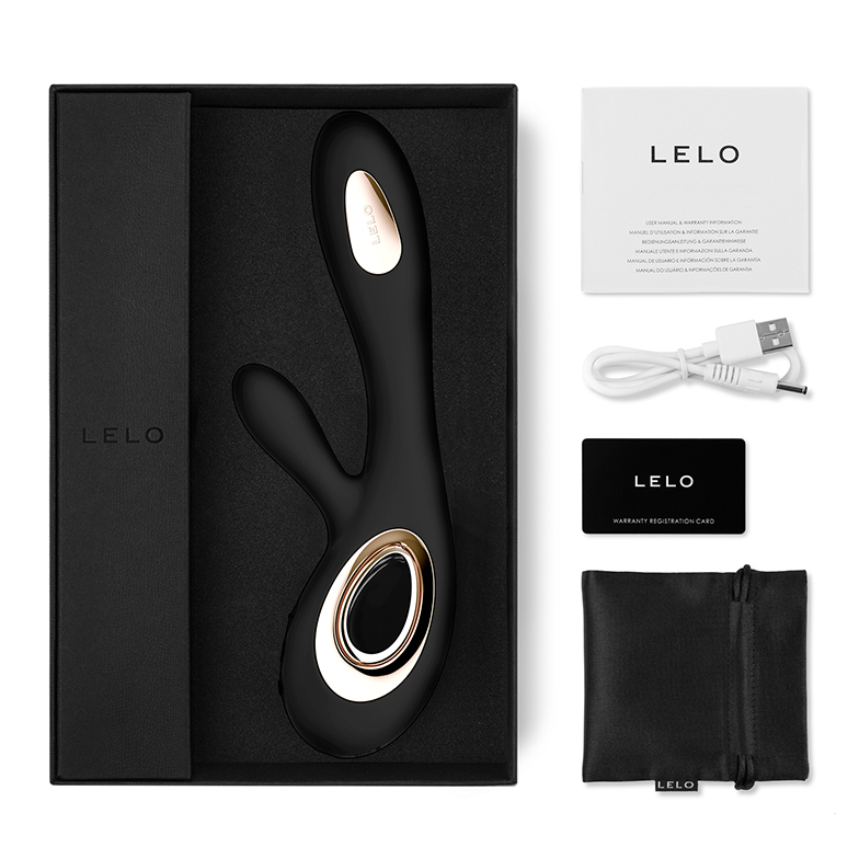 Lelo Soraya Wave Rabbit Vibrator - Black