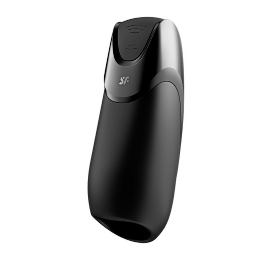 Satisfyer Men Vibration+ Black App-Controlled Glans Vibrator
