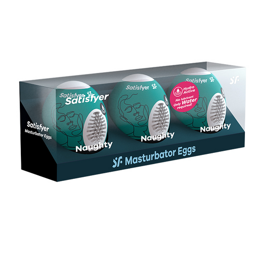 Satisfyer Masturbation Egg 3 Pack Naughty