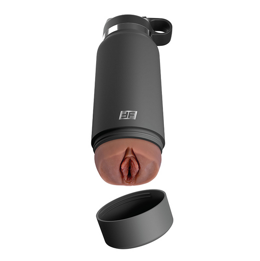 PDX Plus Fuck Flask Secret Delight – Discreet Water Bottle Masturbator with Realistic Vagina Sleeve