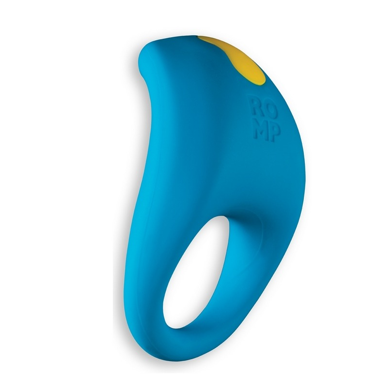 ROMP Juke ring shown with USB charger and instruction manual