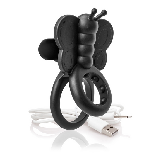 Screaming O Charged Monarch Wearable Butterfly Black