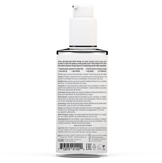 Wicked Simply Aqua Lube 2 oz