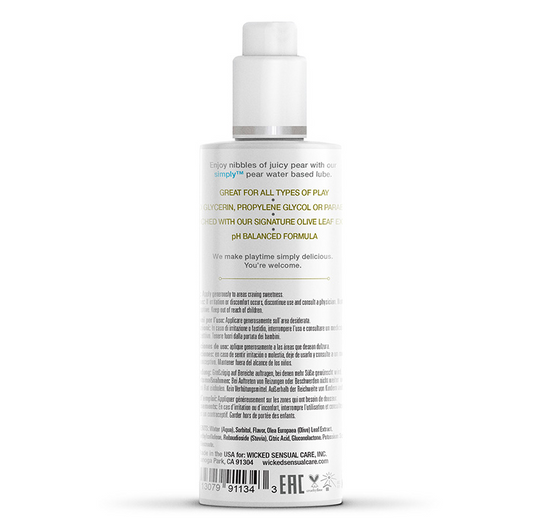 Wicked Simply Pear Lube 4 oz