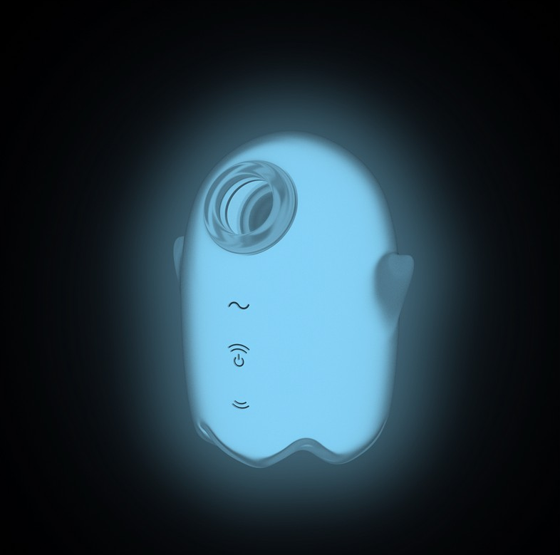 Closeup of Clitoral Suction Opening on Glowing Ghost