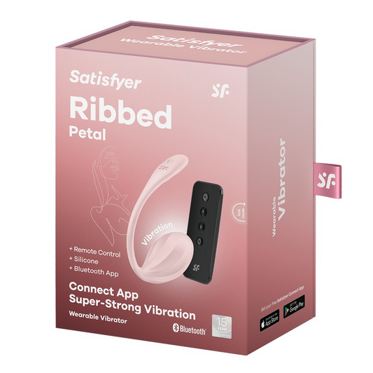 Satisfyer Ribbed Petal Wearable Vibrator – App & Remote Control