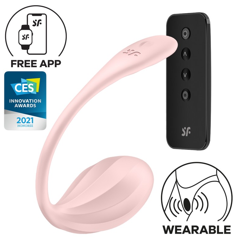 Satisfyer Ribbed Petal Wearable Vibrator – App & Remote Control