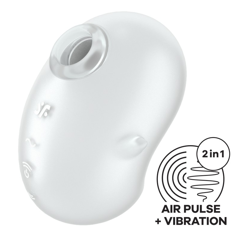 Satisfyer Cutie Ghost – Dual Motor Air Pulse & Vibration Clitoral Stimulator