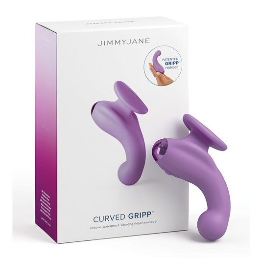 JimmyJane Curved Gripp Vibrator – Ergonomic Finger-Held G-Spot Toy