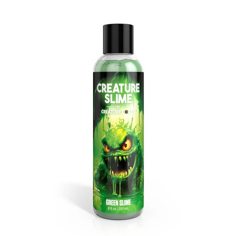 Creature Slime Green – 4oz and 8oz water-based fantasy lube with vibrant green slime color