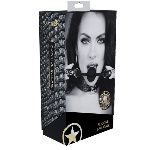 Ouch Silicone Ball Gag Black