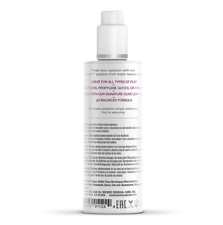 Wicked Simply Lube – Passion Fruit – 2.3oz / 4oz