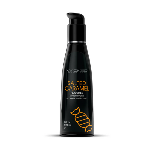 icked Aqua Salted Caramel Flavored Lube – 4oz kissable water-based lubricant with rich caramel taste