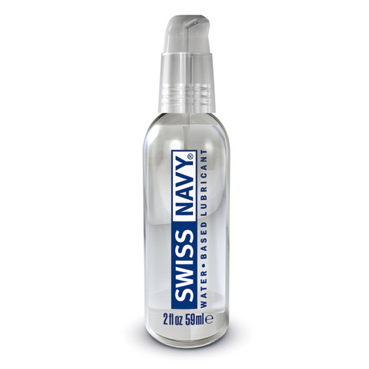 Swiss Navy Water Based Lube – clear, silky personal lubricant in pump bottle, compatible with toys and condoms  | PurpleNight.ca