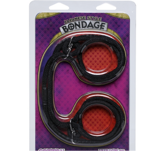 Japanese Style Cotton Wrist/Ankle Cuffs Black