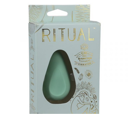 Ritual Chi Clitoral Vibrator with matte silicone finish, displayed flat