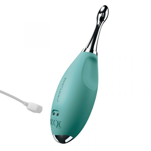 JimmyJane Focus Pro Sonic Massager – Black Silicone and Stainless Steel