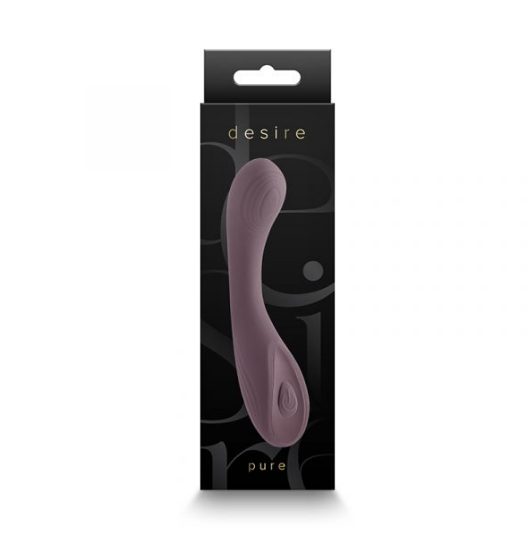 Desire Pure Earth Vibrator – Compact, flexible silicone vibe with 10 vibration modes and elegant design