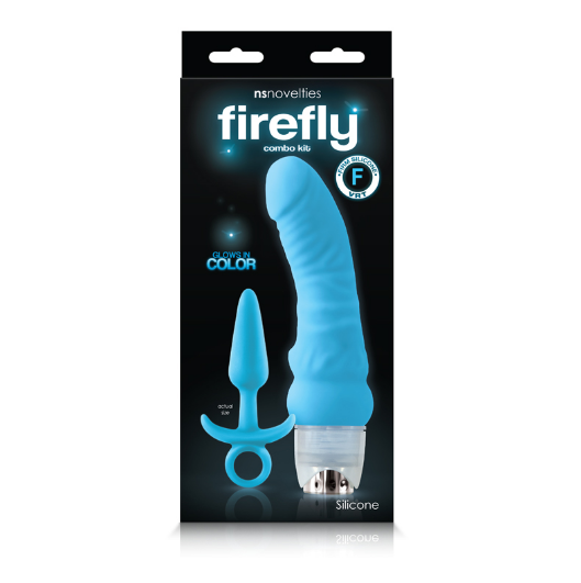 NS Novelties Firefly Combo Kit – vibrator and silicone butt plug set