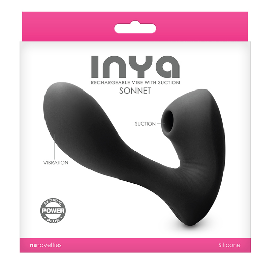 NS Novelties INYA Sonnet – dual stimulation vibrator with suction and vibration
