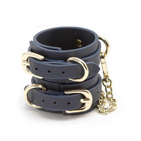 Bondage Couture Wrist Cuff Blue