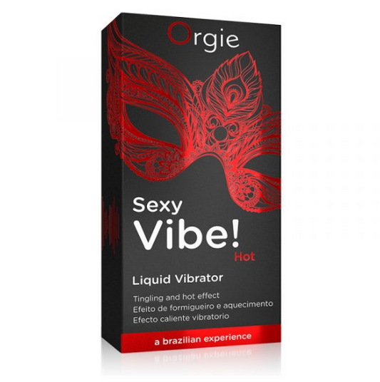 Orgie – Sexy Vibe! Hot Liquid Vibrator – Strawberry (15 mL)