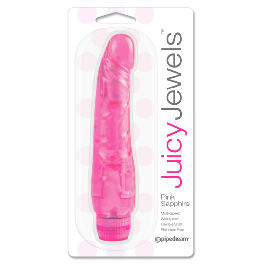 Juicy Jewels Pink Sapphire – Soft Waterproof Jelly Vibrator for Beginners