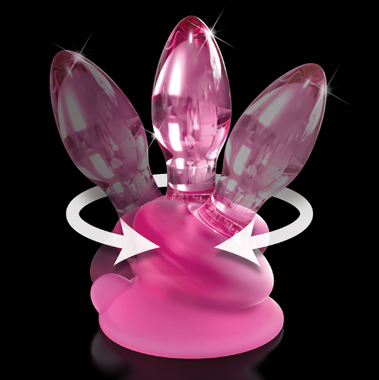 Pipedream Icicles No. 90 Glass Plug with Elite Silicone Suction Base