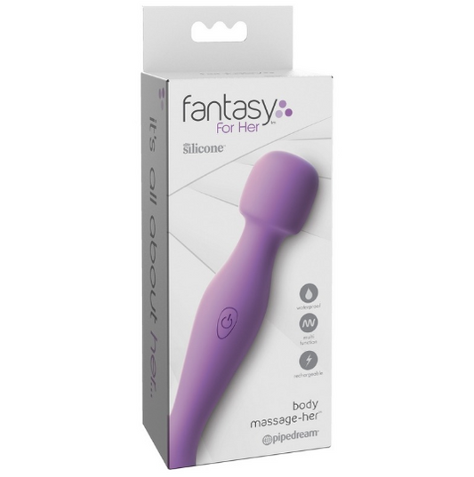 Fantasy For Her Body Massage-Her – Discreet Quiet Vibrator for Women, Compact Personal Massager