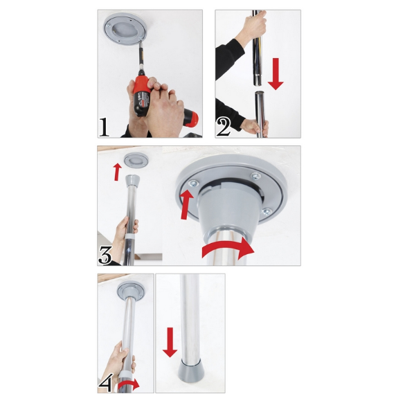 Fantasy Dance Pole Light Up Disco