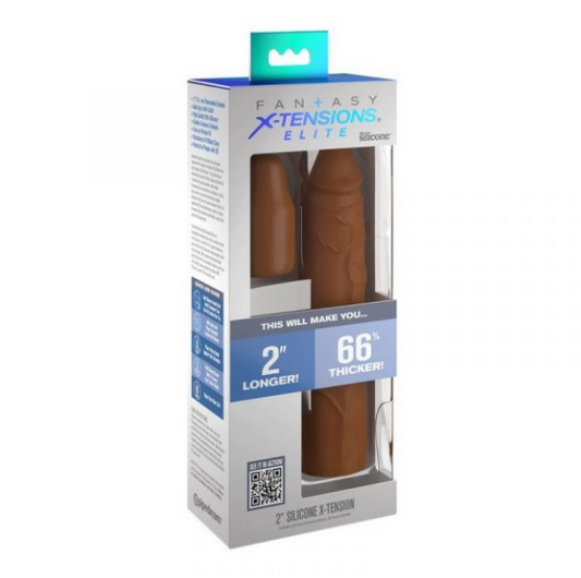 Fantasy X-tensions 8” Sleeve with 2” Plug Tan