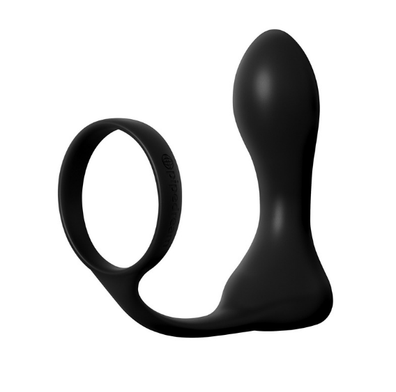 Pipedream Anal Fantasy Elite Rechargeable Ass-Gasm Pro – silicone cockring with vibrating butt plug for prostate stimulation