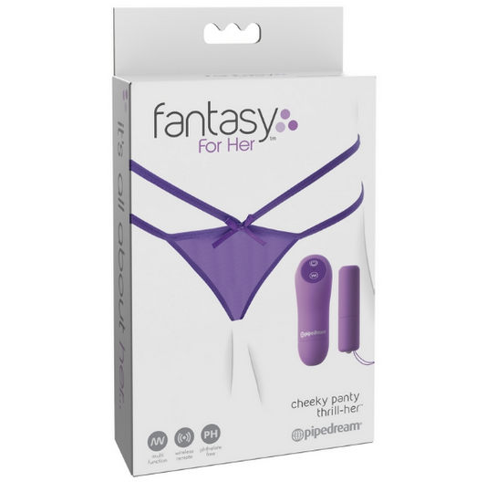 Fantasy For Her Petite Panty Thrill-Her – Remote-Controlled Clitoral Vibrator Panty Set