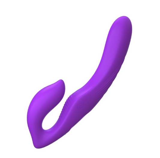 Fantasy For Her Ultimate Strapless Strap-On – Lavender dual-motor silicone strapless dildo with wearable bulb and wireless remote