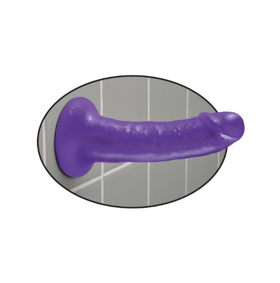 Pipedream Dillio Slim Purple 6″ with Suction Cup Base