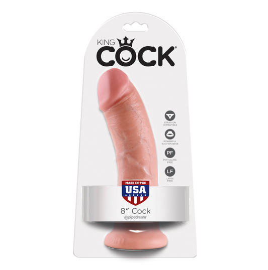 King Cock 8″ Cock Biege