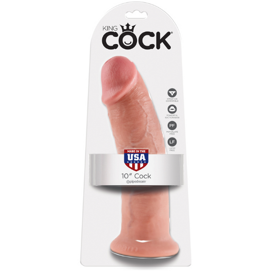 King Cock 10″ Cock Biege