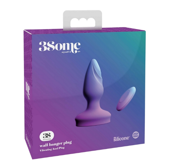 Wall Banger Plug – Remote-Controlled Silicone Butt Plug with Suction Base by Pipedream